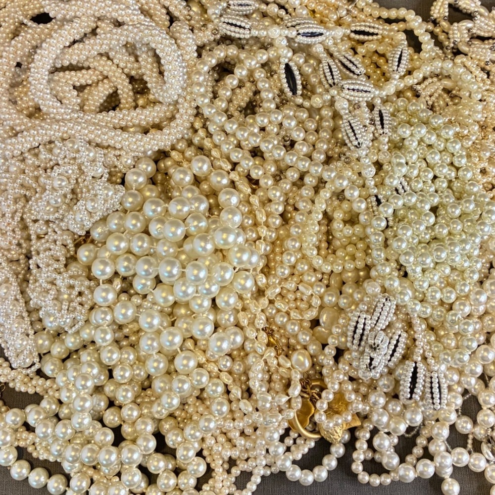 Vintage Faux Pearl Necklace Jewelry Lot 1928 Sarah Coventry Beaded Multi Strand